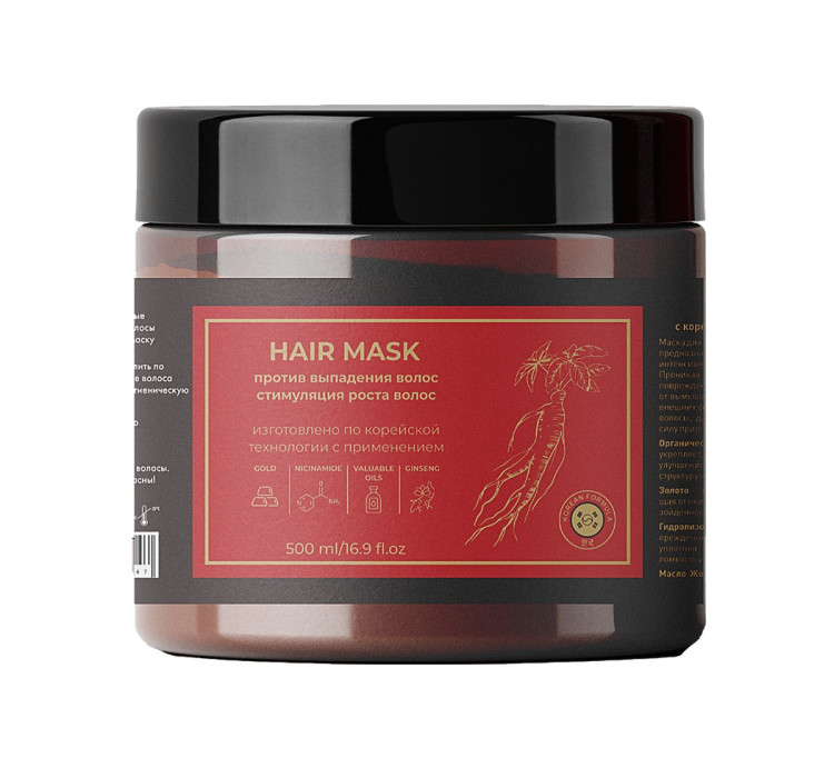 Маска для волос с корейским женьшенем и золотом 500 мл в Чебоксарах